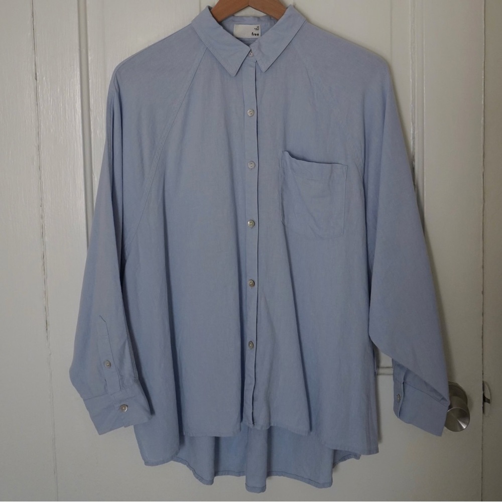 Aritzia Wilfred Free Linen Blend Shirt